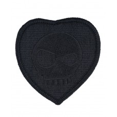 Triple Aught Design - (641) Mean T-Skull Bloody Valentine Patch Blackout