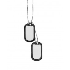 MIL-TEC Sturm - US Dog Tag Set with Silencer